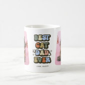 Retro Best Cat Pap ooit 2 Foto Koffiemok (Center)