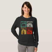 Retro Best Chicken Brother Ever Farmer Fa T-shirt (Voorkant volledig)