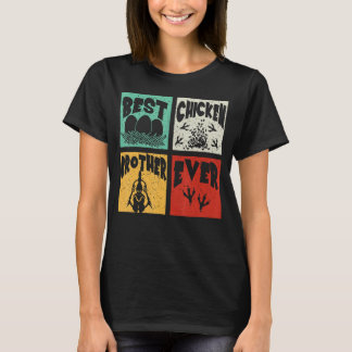  Retro Best Chicken Brother Ever Farmer Fa T-shirt