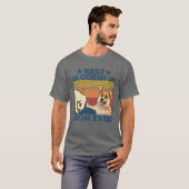 Retro Best Corgi Ma Ever Funny Corgi T-shirt (Voorkant volledig)