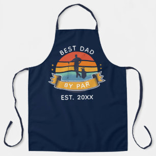 Retro Best Dad door Par Golfing Birthday Swag Schort