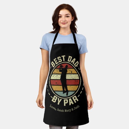 Retro Best Dad via Par Names Mannen Schort (Gedragen)