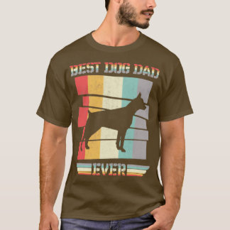RETRO BEST DOG DAD EVER DOBERMAN FATHERS D T-SHIRT