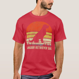 Retro Best Dog Dad ever Labrador Retriever T-shirt