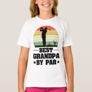 Retro Best Grandpa beroemd gemaakt door Par Golf   T-shirt