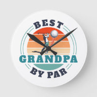 Retro Best Grandpa door Par Custom Golfing