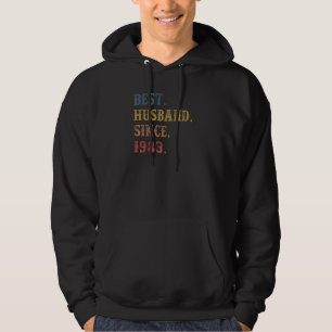 Retro Best Husband Since 1983 39th Wedding Aniver Hoodie