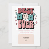 Retro Best Mom Ever Gift Card Holder Kaart (Voorkant)