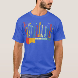 Retro Best Nana Ever Guitar Lover Guitaris T-shirt