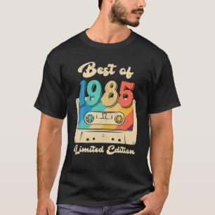 Retro Best of 1985 Cassettebandje 37th Birthday de T-shirt
