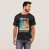 Retro Best of 1995 Cassettebandje 27th Birthday de T-shirt (Voorkant volledig)