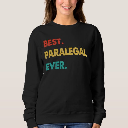 Retro Best Paralegal Ever Trui (Voorkant)