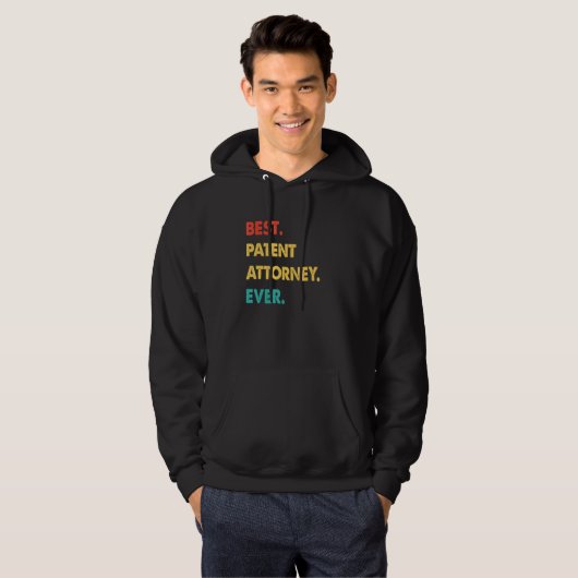 Retro Best Patent Attorney Ever Hoodie (Voorkant volledig)