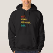 Retro Best Patent Attorney Ever Hoodie (Voorkant)