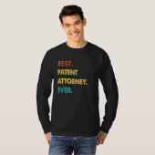 Retro Best Patent Attorney Ever T-shirt (Voorkant volledig)
