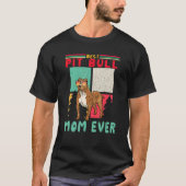 retro Best Pit Bull Ma Ever Dog Sunglasse T-shirt (Voorkant)