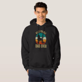 Retro Best Poodle Dad Ever Dog Owner Pet Poodle Fa Hoodie (Voorkant volledig)