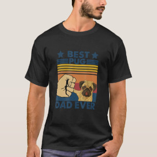 Retro Best Pug Pap Ever Dog T-shirt