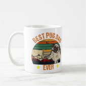 Retro Best Pug Pap Ever Koffiemok (Links)
