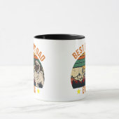 Retro Best Pug Pap Ever Mok (Midden)