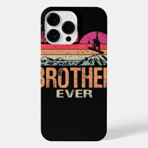  Retro Best Snowboard Brother Ever Funny Fa iPhone 14 Pro Max Hoesje