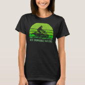 Retro Best Snowmobile Dad Ever Funny Fathe T-shirt (Voorkant)