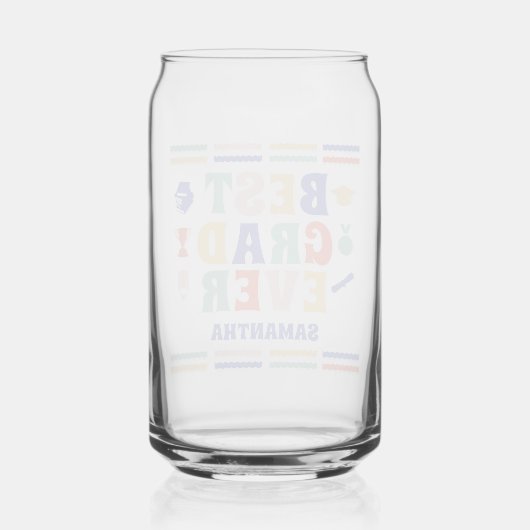 Retro beste Afstudeerder ooit Afstuderen Blikvorm Glas (Achterkant)