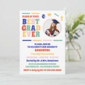 Retro Beste Afstudeerder Ooit Foto Afstudeerfeest Kaart (Staand voorkant)