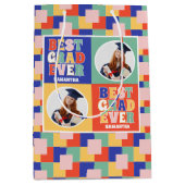 Retro Beste Afstudeerder ooit Foto Afstuderen Medium Cadeauzakje (Voorkant)