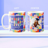 Retro Beste Afstudeerder Ooit Foto Blauw Afstudere Koffiemok