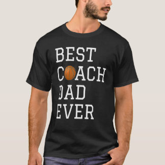 Retro beste basketbalcoach papa ooit coaching Fath T-shirt