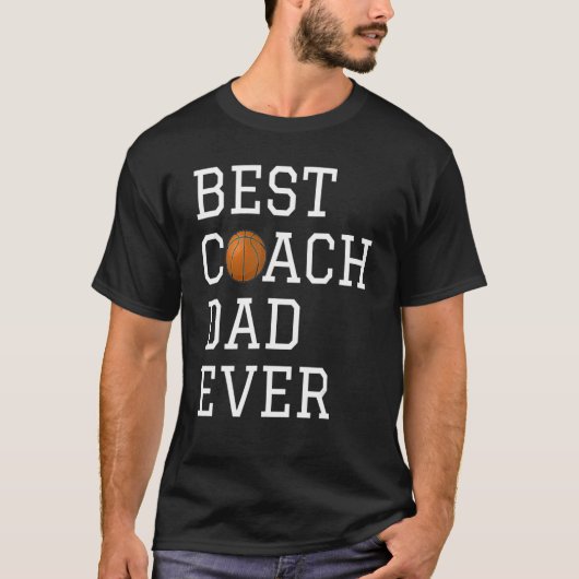Retro beste basketbalcoach papa ooit coaching Fath T-shirt (Voorkant)