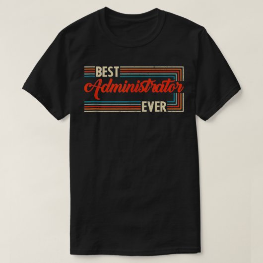  Retro Beste Beheerder Ooit Werelden Geweldig T-shirt (Design voorkant)