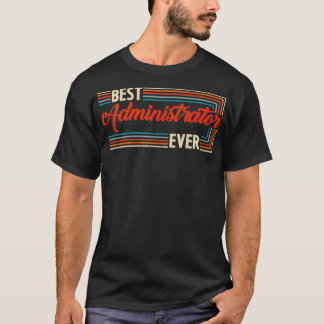  Retro Beste Beheerder Ooit Werelden Geweldig T-shirt