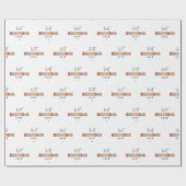 Retro beste buurman ooit Schattige Cadeaupapier (Vlak)