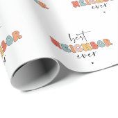 Retro beste buurman ooit Schattige Cadeaupapier (Rol Hoek)