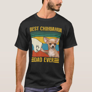 Retro Beste Chihuahua Papa Ooit Geweldig Voor Papa T-shirt