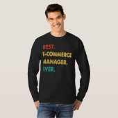 Retro Beste e Commerce Manager ooit T-shirt (Voorkant volledig)
