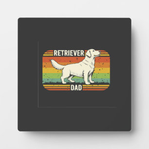Retro Beste Goud Retriever Vader Hond Vader Fotoplaat