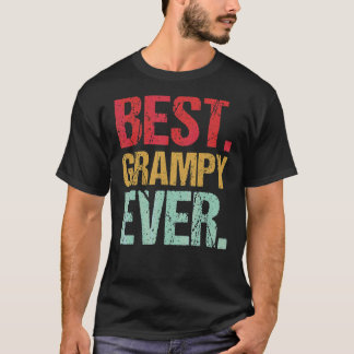 Retro Beste Grampy Ooit Nieuwe Papa Leven Vader T-shirt
