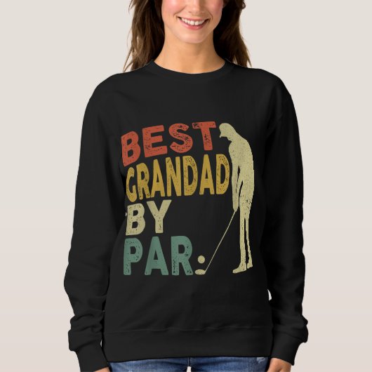 Retro  beste grootvader van Par Golf vaders Da Trui (Voorkant)