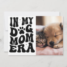 Retro Beste Hond Moeder Kaart – Verjaardag of Moed