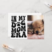 Retro Beste Hond Moeder Kaart - Verjaardag of Moed (Voorkant / Achterkant in situ)