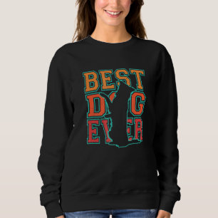 Retro beste hond ooit Border Collie thema ontwerp Trui