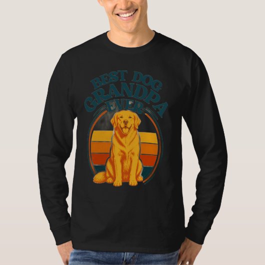 Retro Beste Hond Opa Ooit per T-shirt (Voorkant)