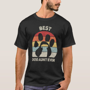 Retro Beste Hond Tante Ooit Tante Gifts 1 T-shirt