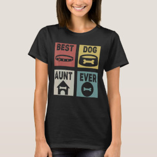 retro beste hondentante ooit leuke hondenfamilie t-shirt