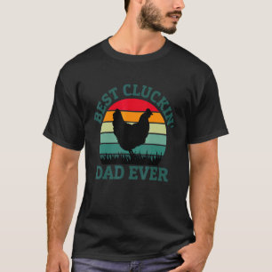 Retro Beste Kakkende Papa Ooit  Kippenvader Boer T-shirt