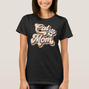 Retro Beste Kat Moeder Ooit Kat Mama Moederdag 2 T-shirt