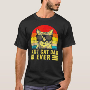 Retro beste kat pap ooit bult voor vader da t-shirt